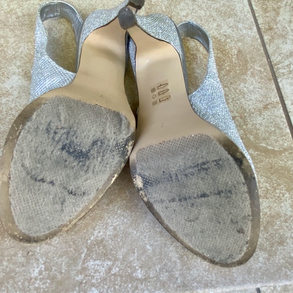 Call It Spring Women's Silver Slingback Heels - Picture 5 of 11